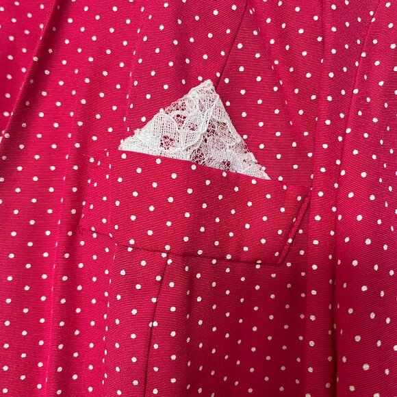 Pink White Polka Dot Lace Set - Picture 6 of 10